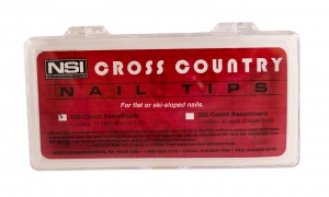 Натуральные типсы для ногтей #8, Cross Country Nail Tips NSI, типсы для ногтей со скидкой, какие недорогие типсы для ногтей выбрать