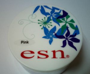 Розовая акриловая пудра ESN, Pink Powder, пудра розовая, материалы для наращивания ногтей
